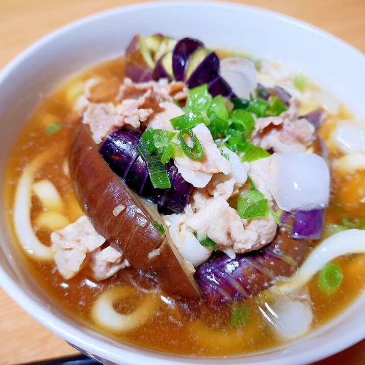 さっぱり！豚と茄子の冷やしうどん